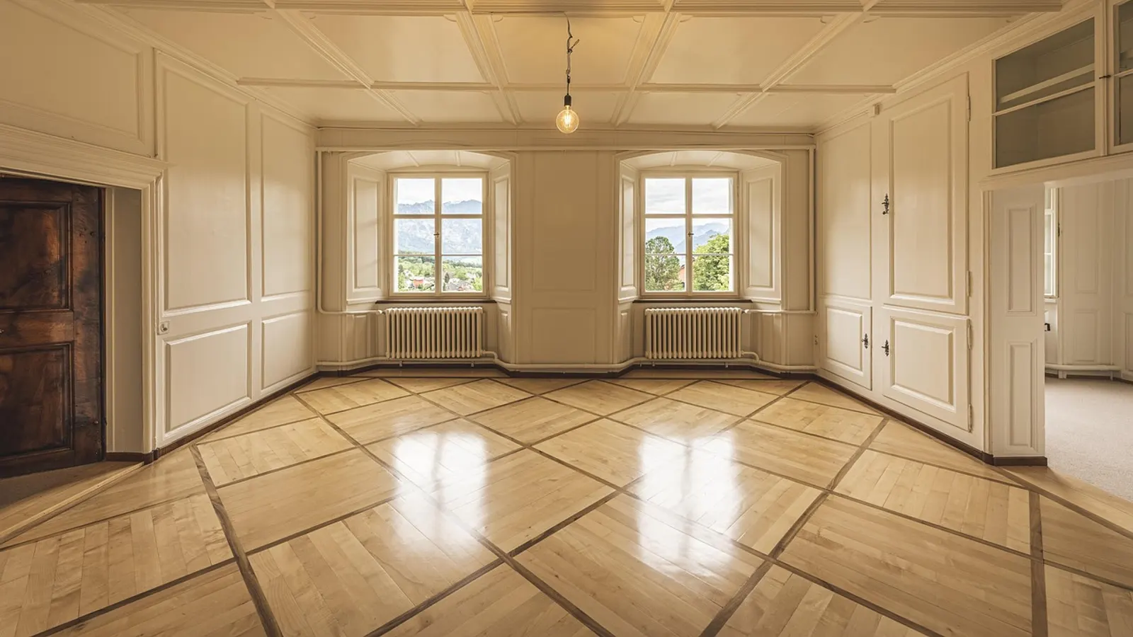 property manager handing keys apartment